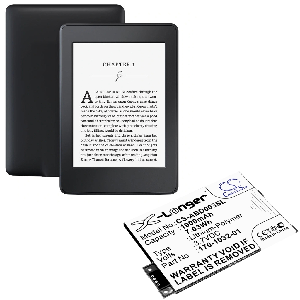 Ebook, eReader Batterie Amazon Kindle 3 Wi-fi