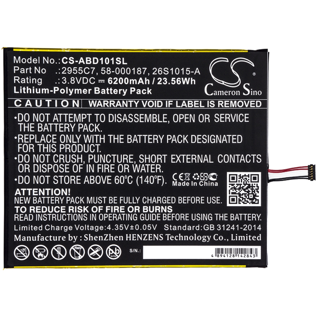 Batteries Tablet Battery CS-ABD101SL