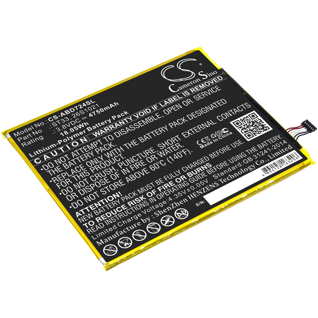 Tablet Battery Amazon CS-ABD724SL