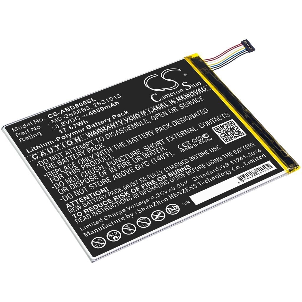 Tablette Batterie Amazon CS-ABD800SL