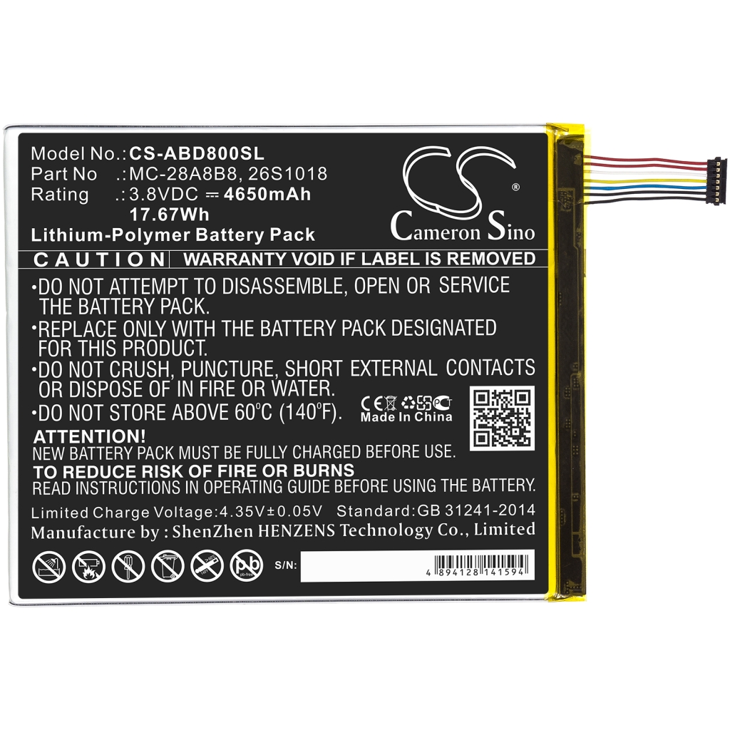 Battery Replaces 26S1018