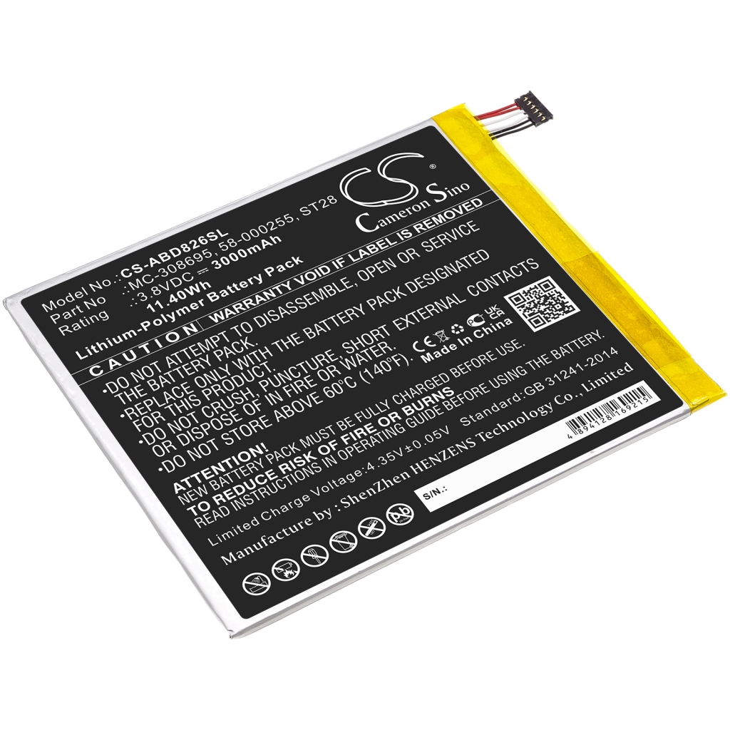 Tablette Batterie Amazon CS-ABD826SL