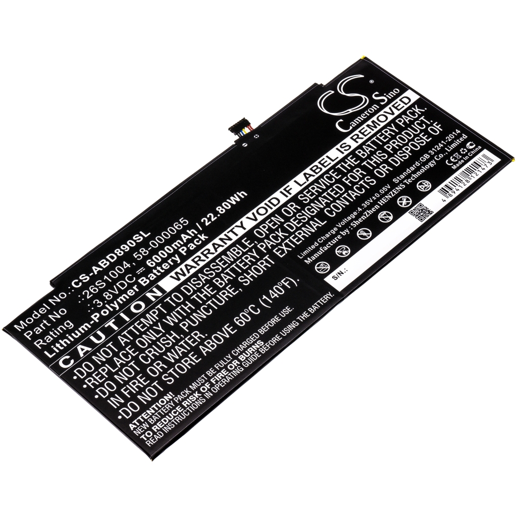 Batteries Tablette Batterie CS-ABD890SL