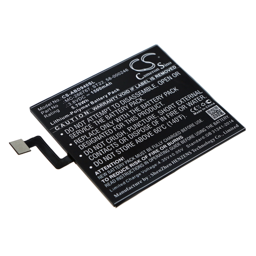 Tablet Battery Amazon CS-ABD940SL