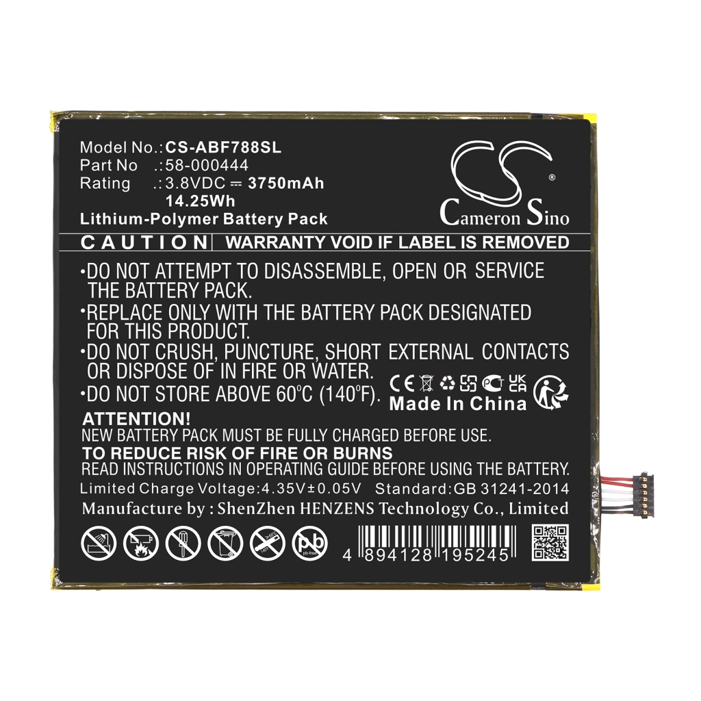 Tablette Batterie Amazon CS-ABF788SL