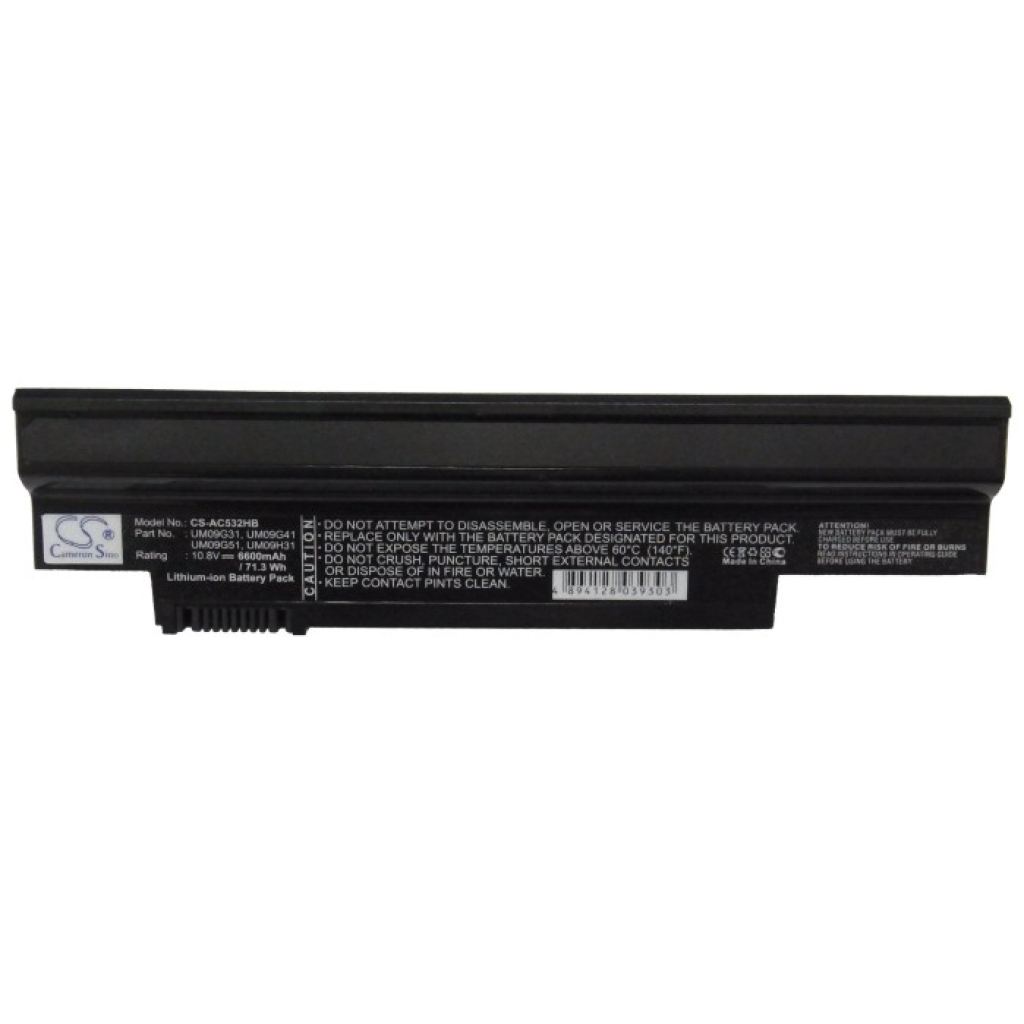 Batterie pour ordinateur portable Acer Aspire one 532h-21b (CS-AC532HB)