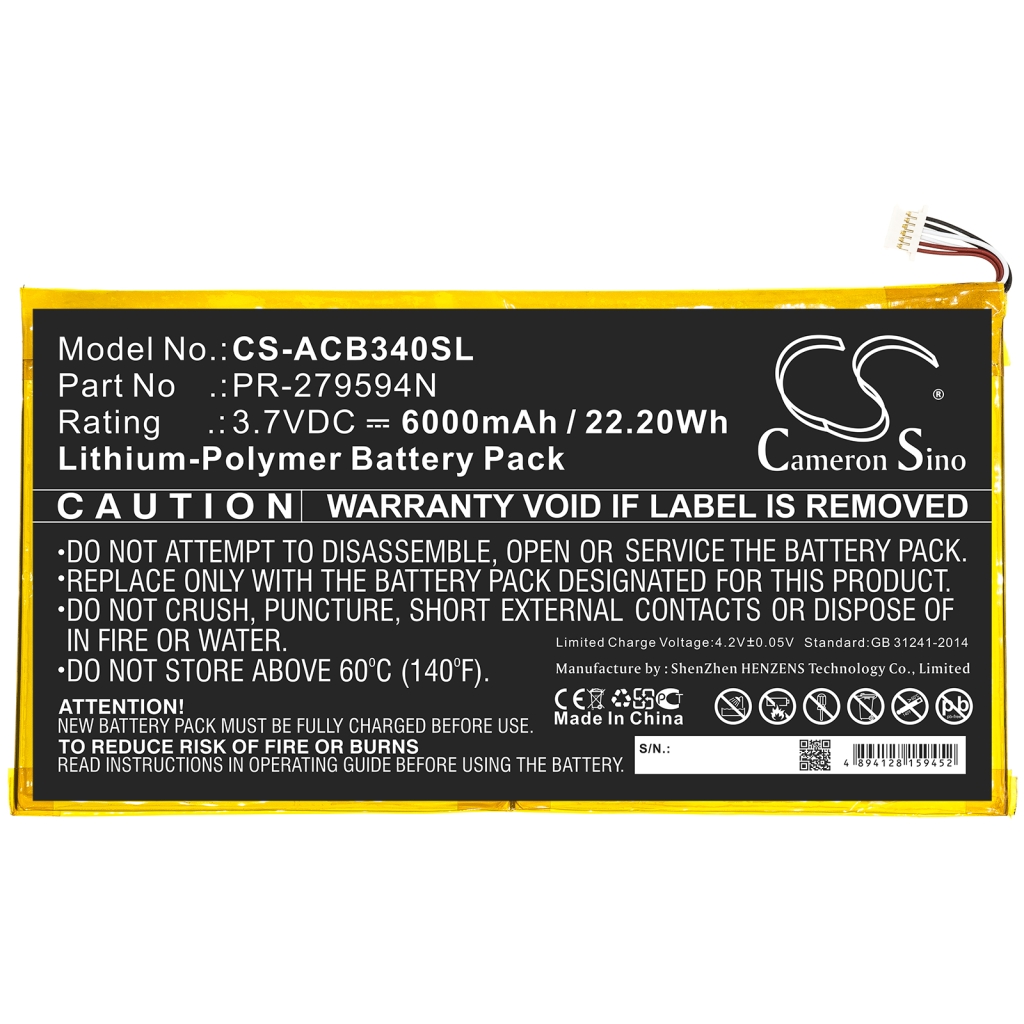 Battery Replaces PR-279594N