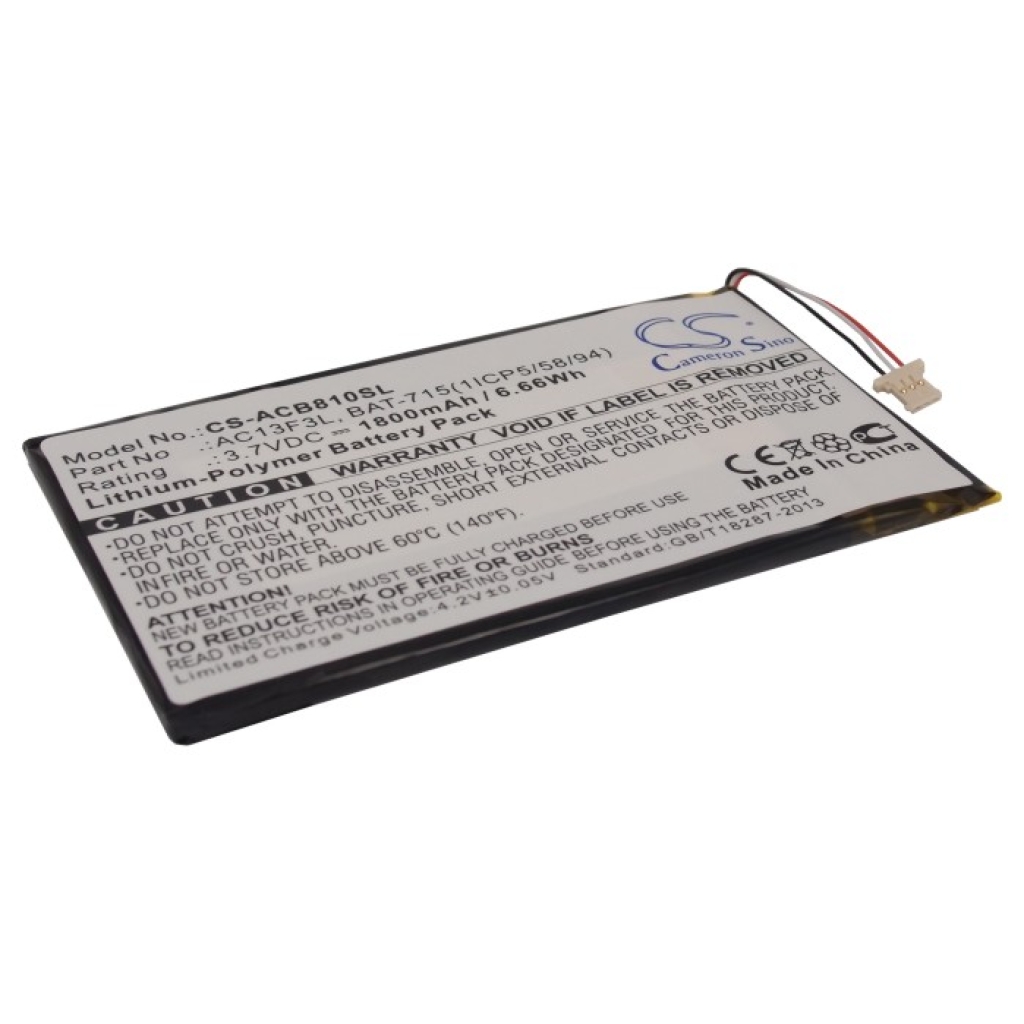 Tablette Batterie Acer CS-ACB810SL