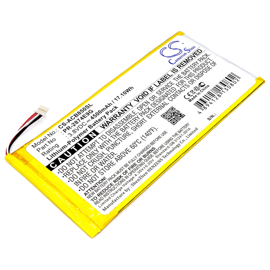 Tablet Battery Acer CS-ACB850SL