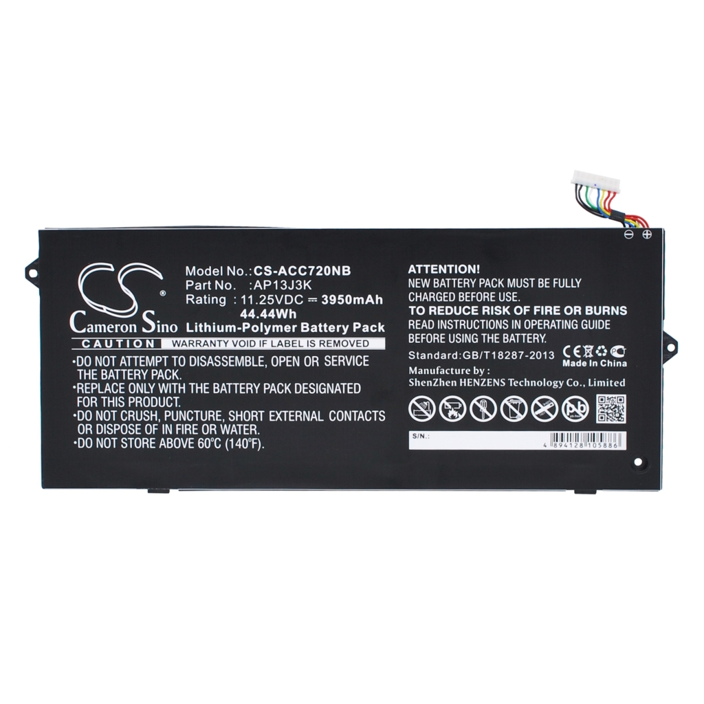 Batterie pour ordinateur portable Acer Chromebook Spin512 R851TN-A14N (CS-ACC720NB)