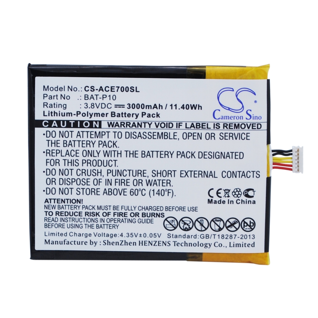 Batteries Batterie de téléphone portable CS-ACE700SL