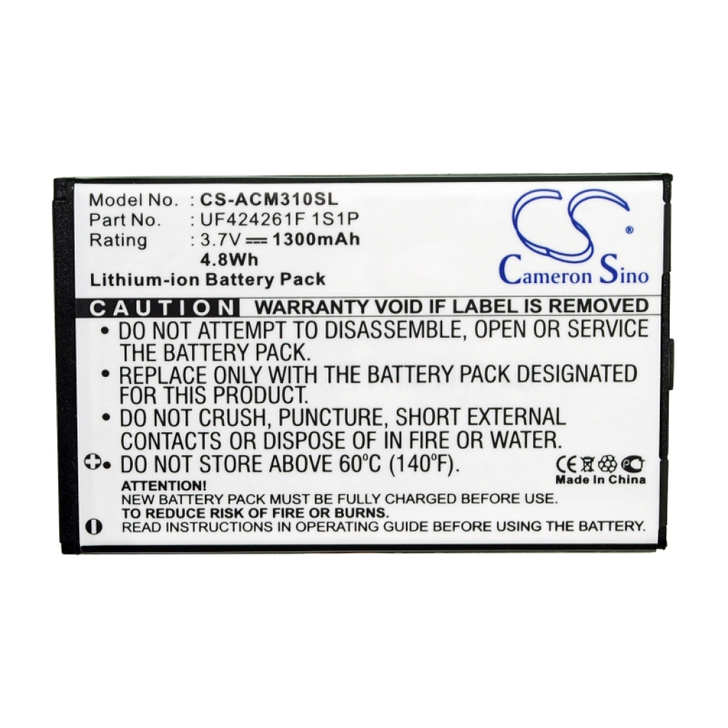 Batteries Remplace BT-0010S.002