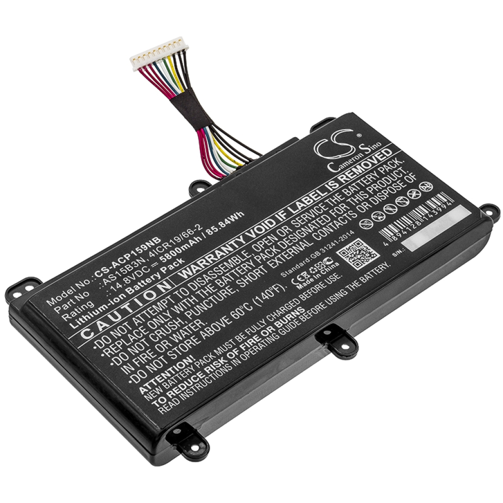 Batterie pour ordinateur portable Acer Predator 17 G9-791-79W7 (CS-ACP159NB)