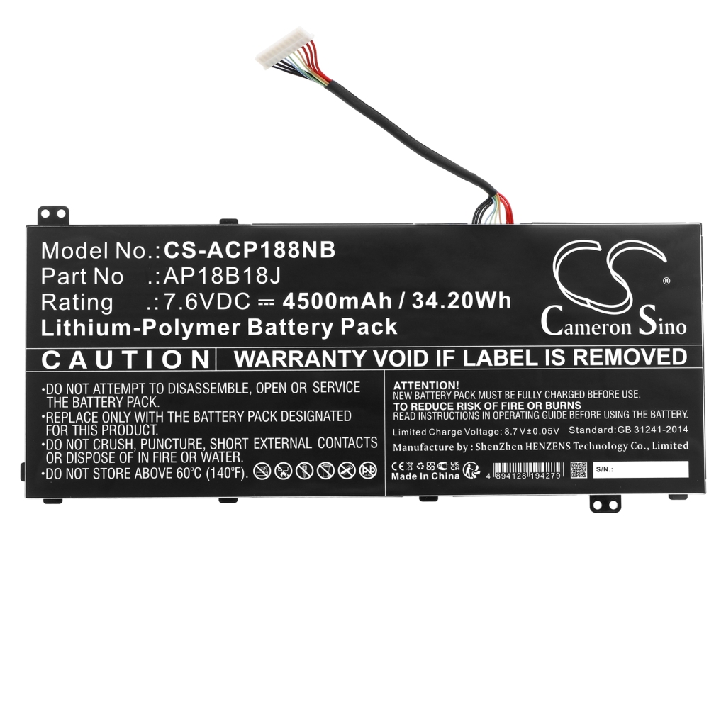 Batterie pour ordinateur portable Acer Aspire 3 A314-32-C4H0 (CS-ACP188NB)