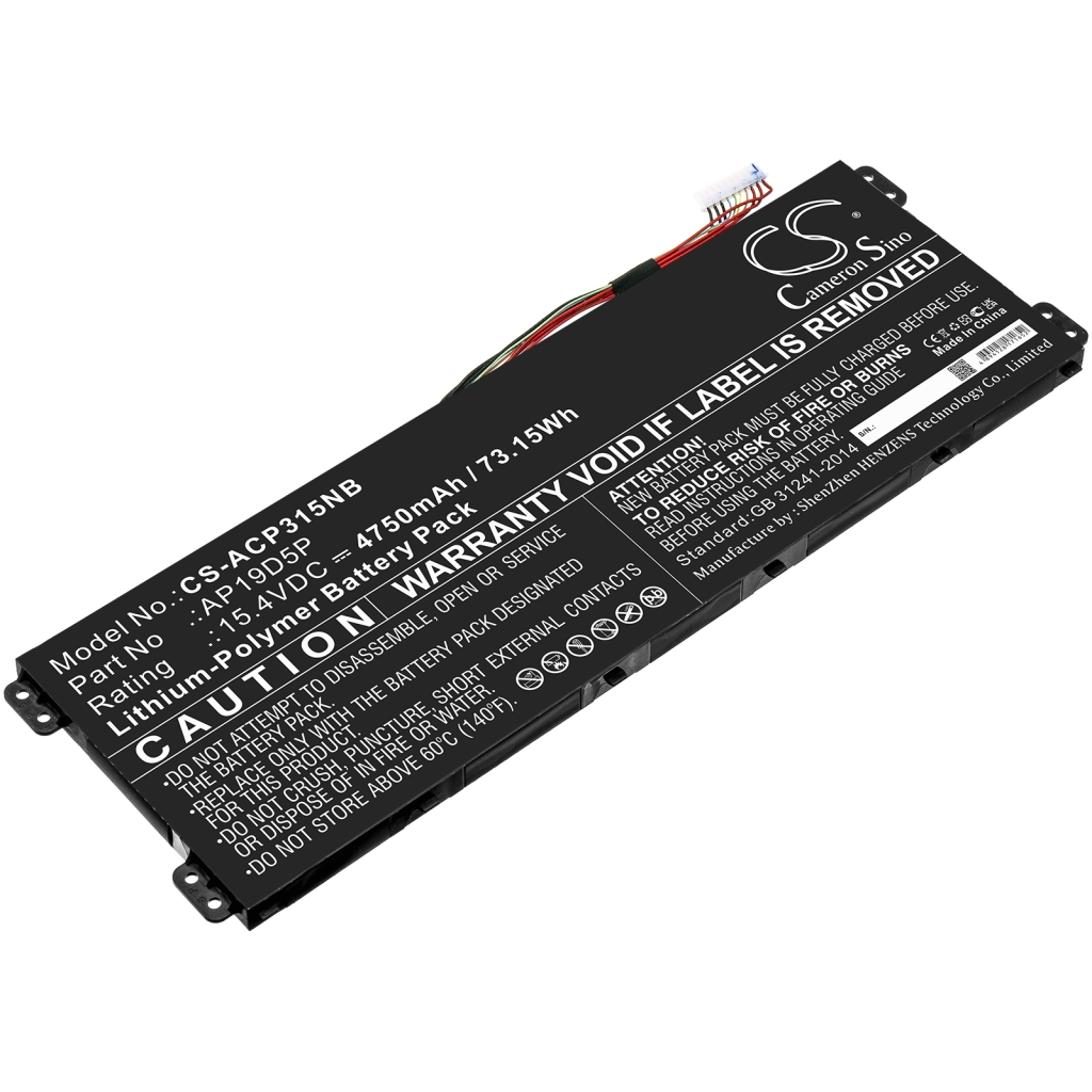 Batterie pour ordinateur portable Acer Conceptd 3 Ezel Cn315-72g-742b (CS-ACP315NB)