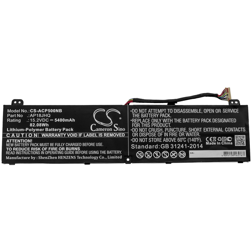 Batterie pour ordinateur portable Acer ConceptD 7 CN715-71-74PC (CS-ACP500NB)