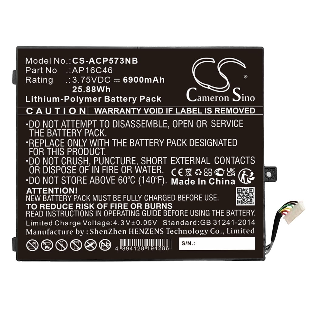 Batteries Remplace AP16C46