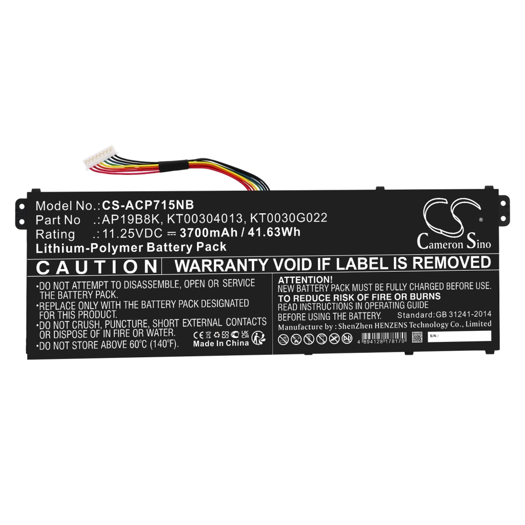 Batterie pour ordinateur portable Acer Aspire 5 A515-56-710M (CS-ACP715NB)