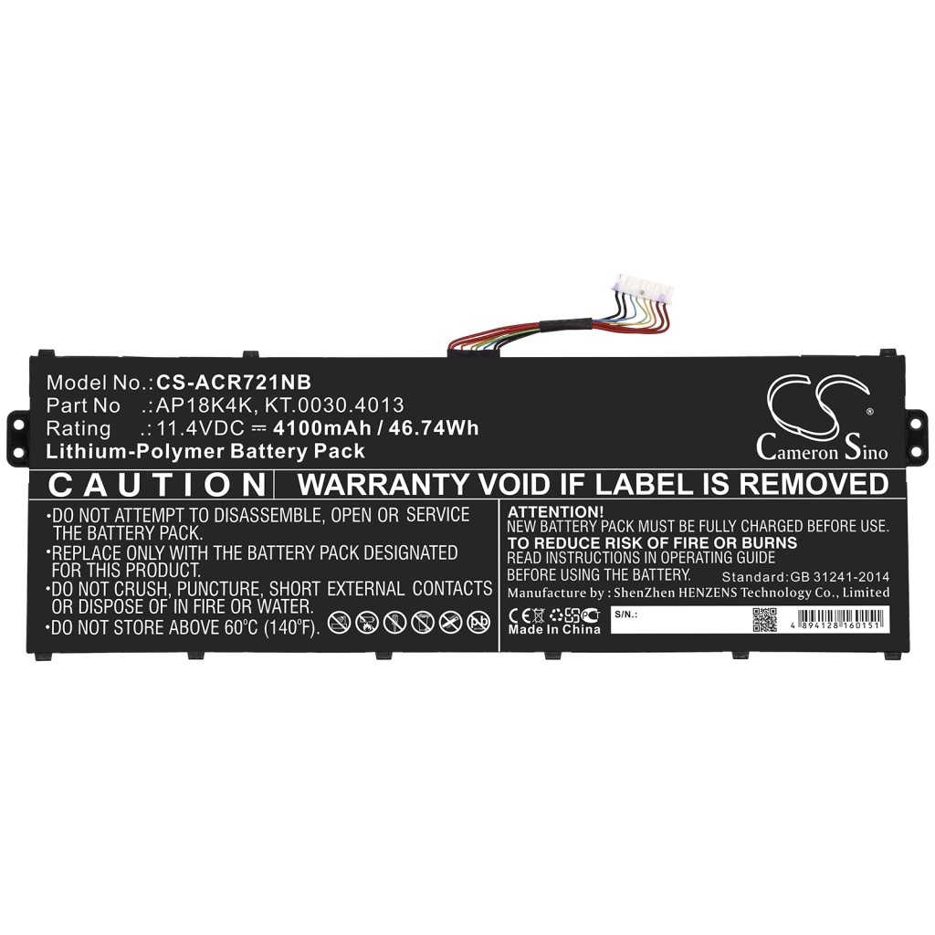 Batterie pour ordinateur portable Acer CS-ACR721NB