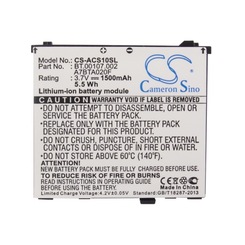 Battery Replaces US55143A9H 1S1P