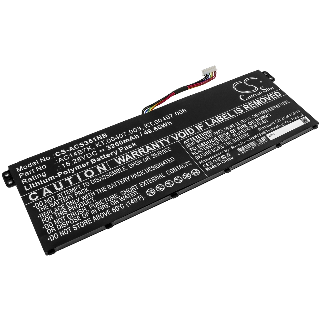 Batterie pour ordinateur portable Acer SP515-51GN-82SS (CS-ACS351NB)