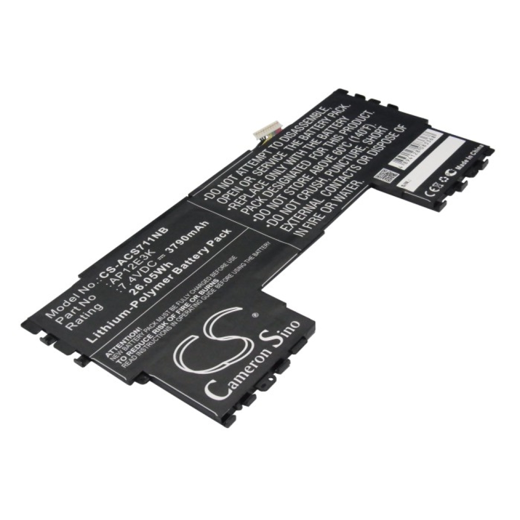 Remplacement de batterie compatible pour Acer AP12E3K