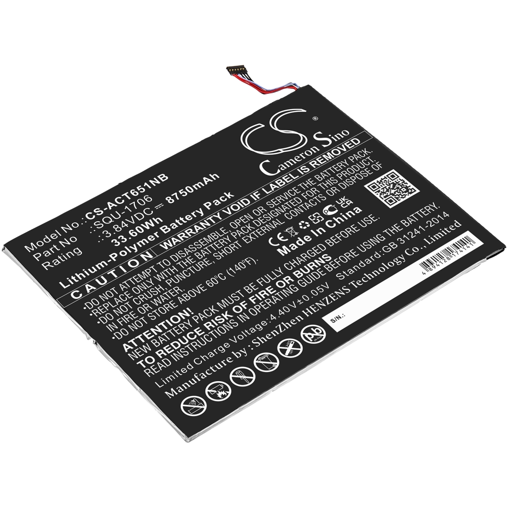 Tablette Batterie Acer CS-ACT651NB