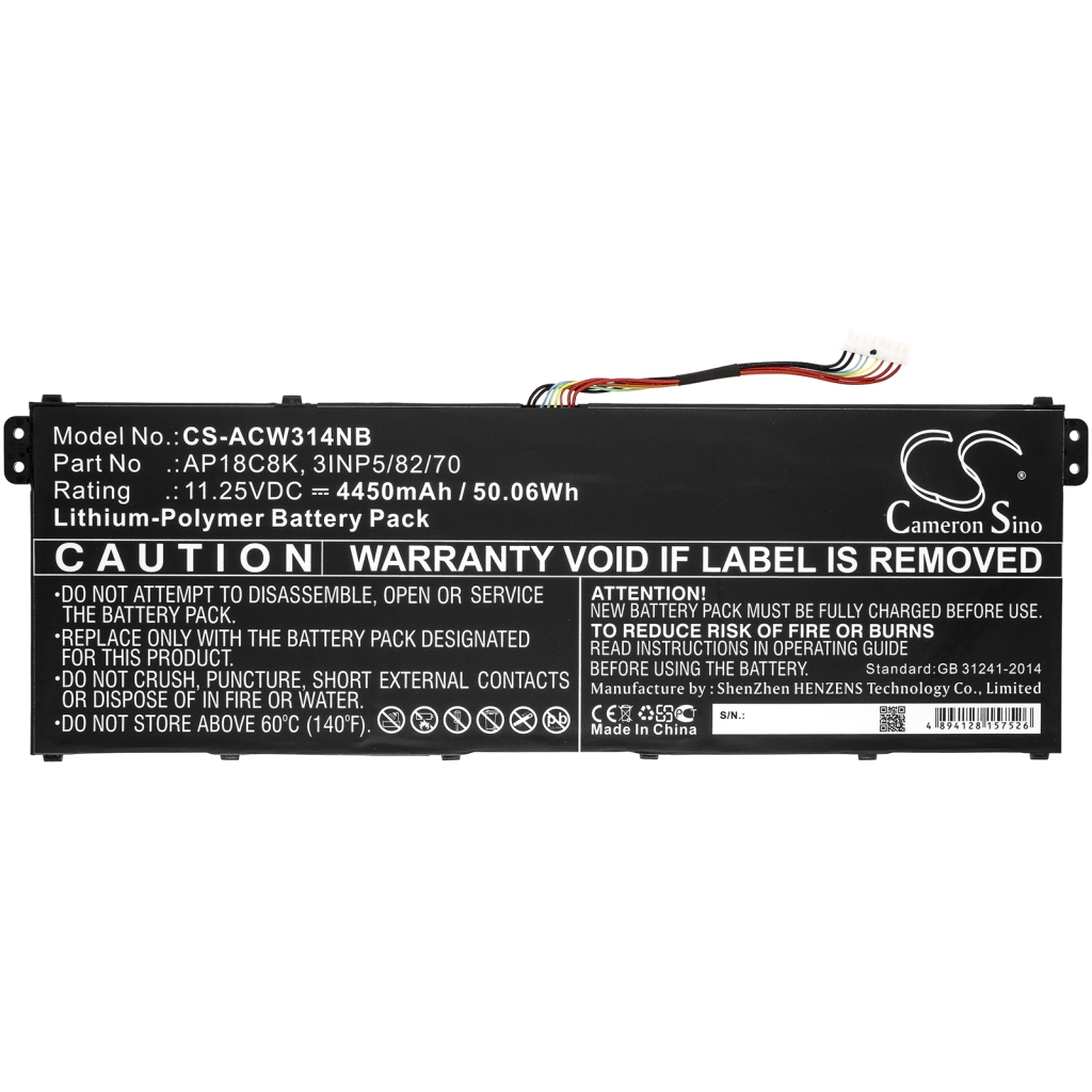 Batterie pour ordinateur portable Acer Swift 3 SF314-57-56J5 (CS-ACW314NB)