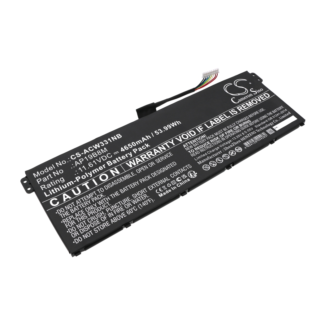 Batterie pour ordinateur portable Acer Chromebook Spin 513 CP513-1H-S98J (CS-ACW331NB)