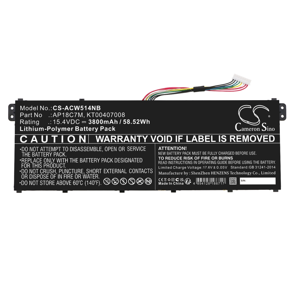 Batterie pour ordinateur portable Acer Swift 5 SF514-54GT-745X