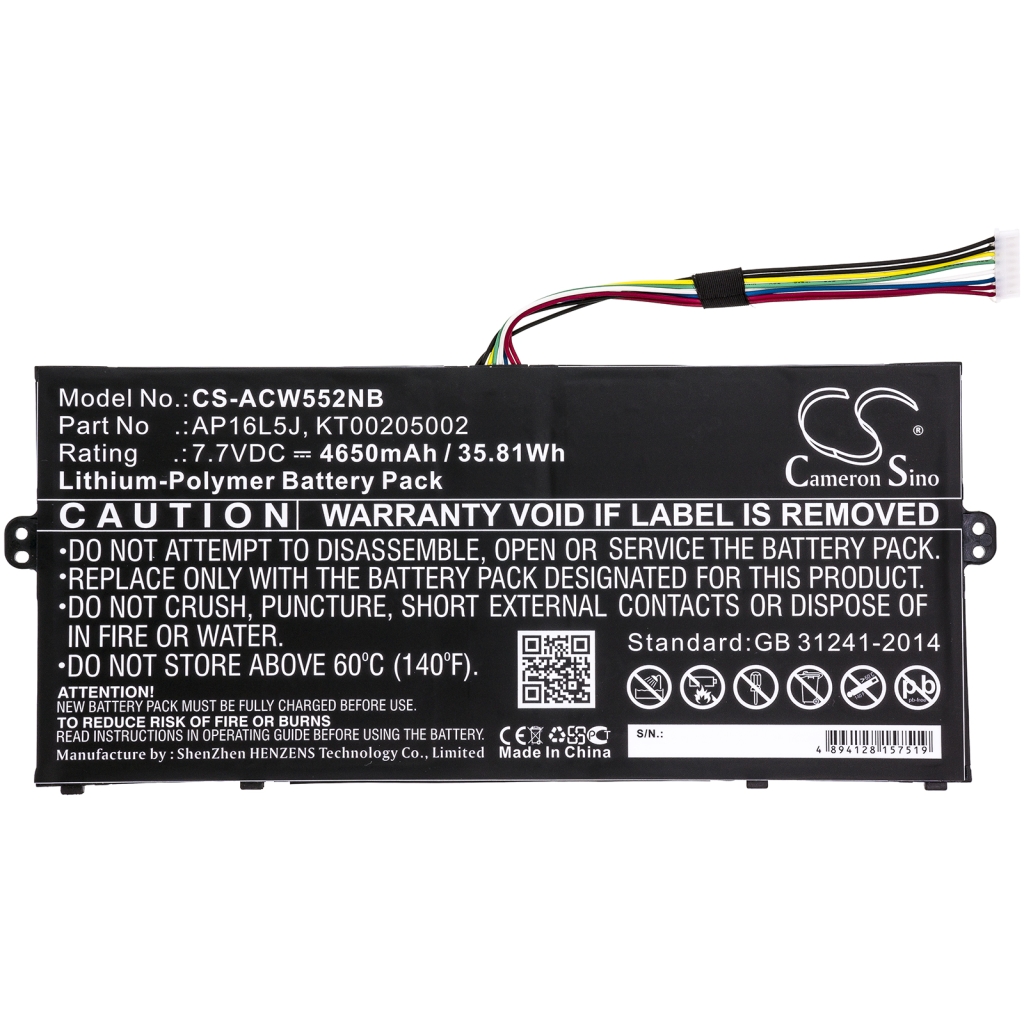 Batterie pour ordinateur portable Acer Swift 5 SF514-52TP-57LX