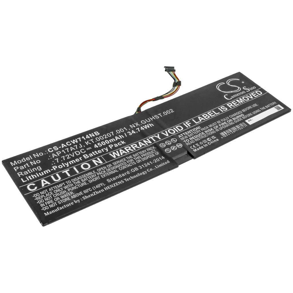 Batterie pour ordinateur portable Acer Swift 7 SF714-51T (CS-ACW714NB)