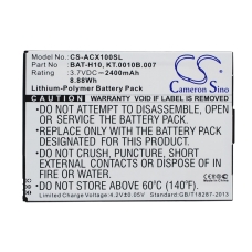 Compatible battery replacement for Acer BAT-H10,KT.0010B.007