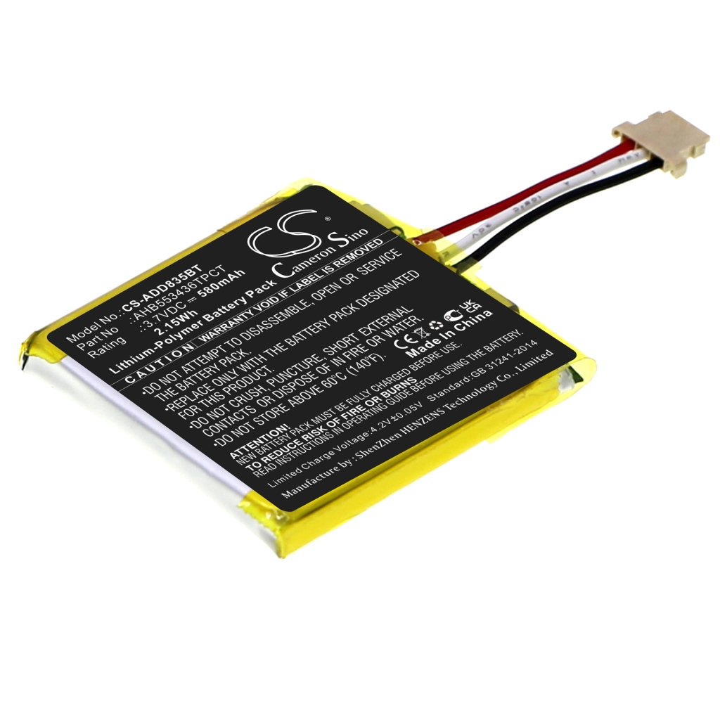 Compatible battery replacement for Adt AHB553436TPCT