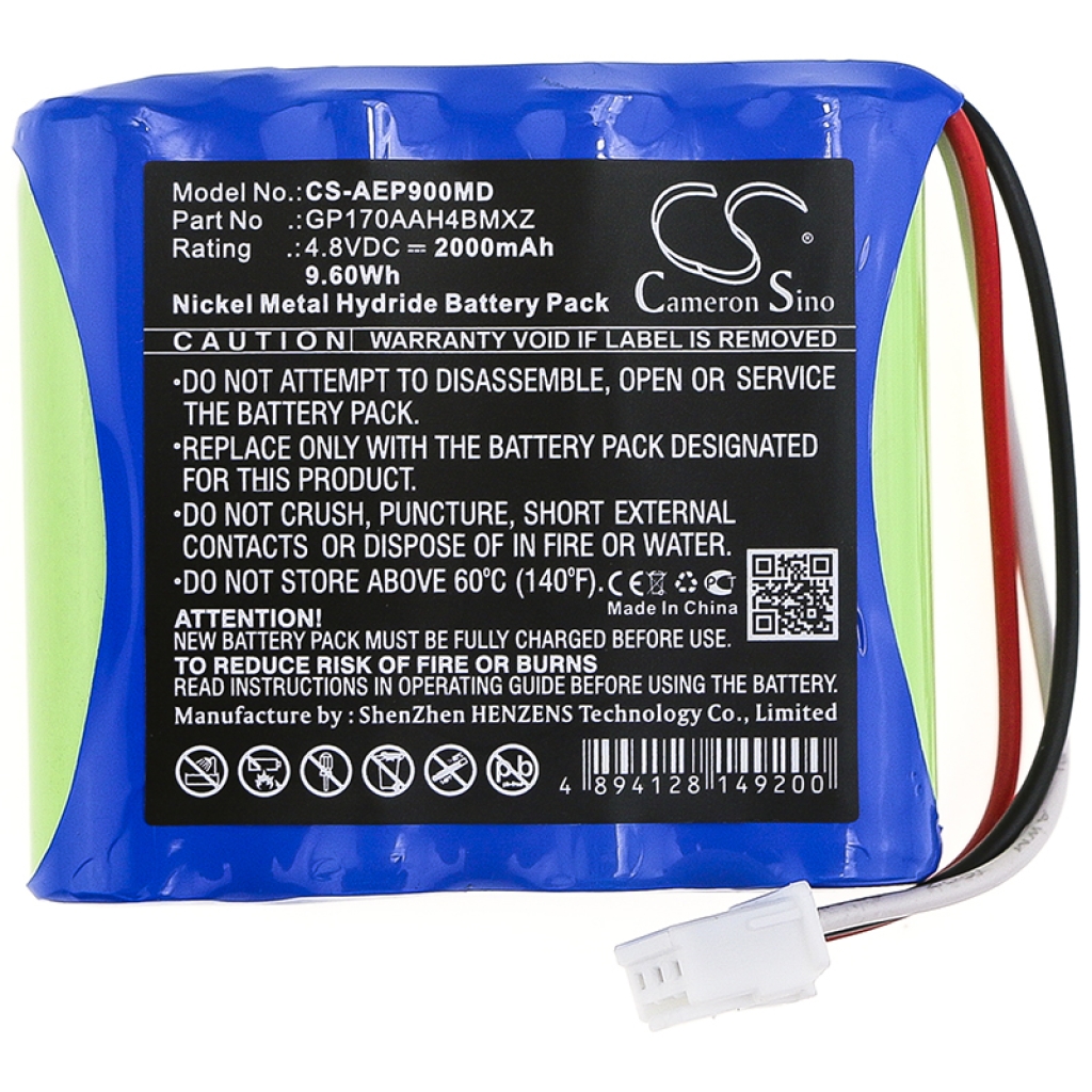 Compatible battery replacement for American diagnostic GP170AAH4BMXZ