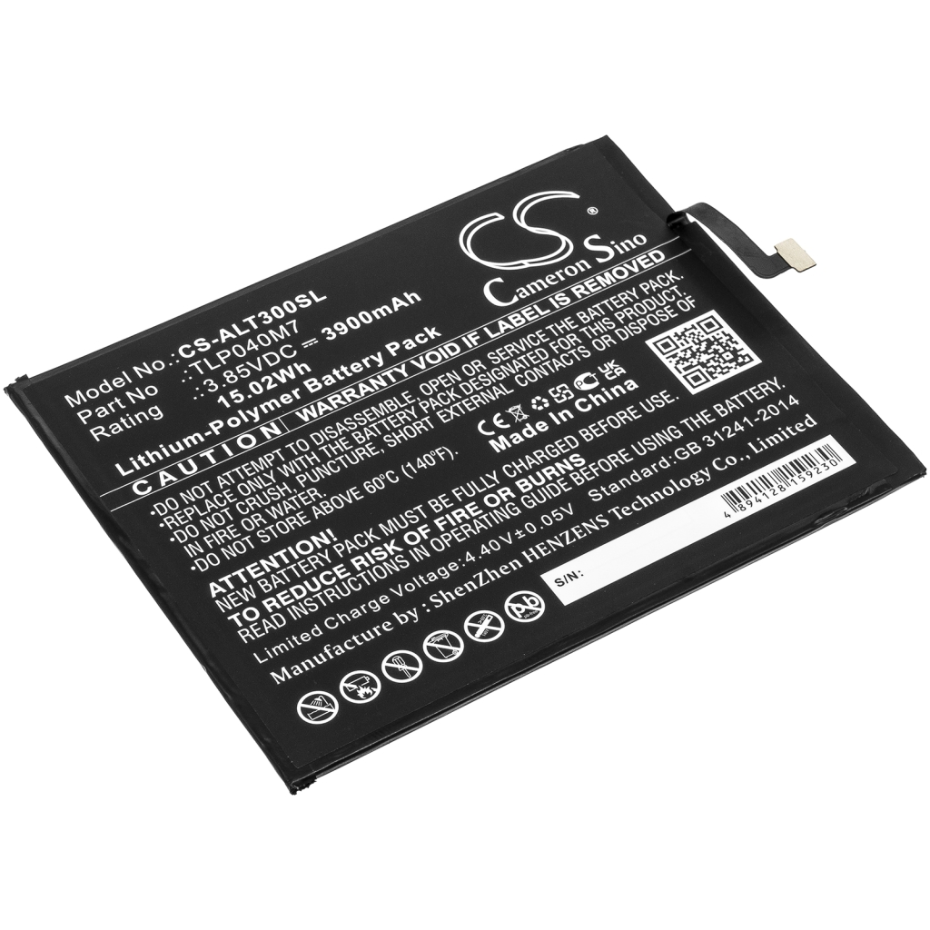 Tablette Batterie Alcatel CS-ALT300SL