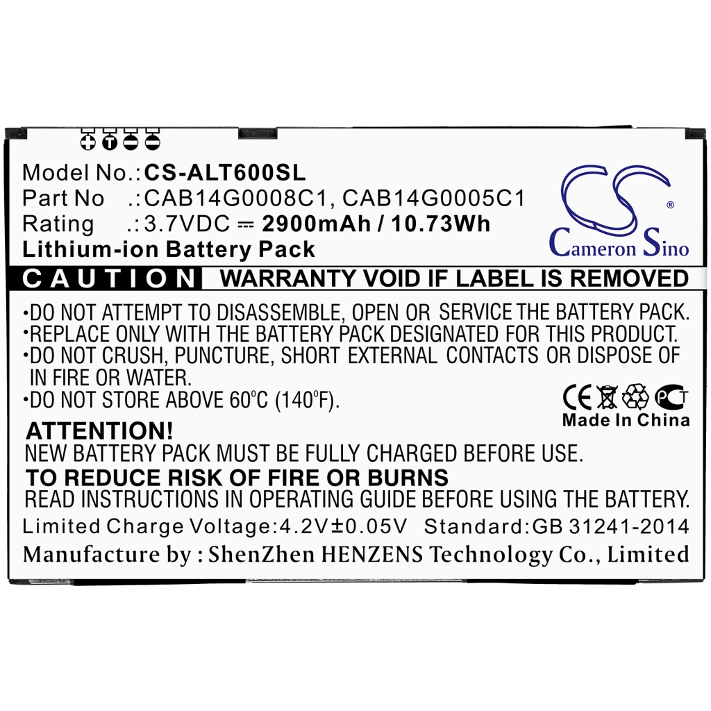 Batteries Remplace CAB14G0008C1