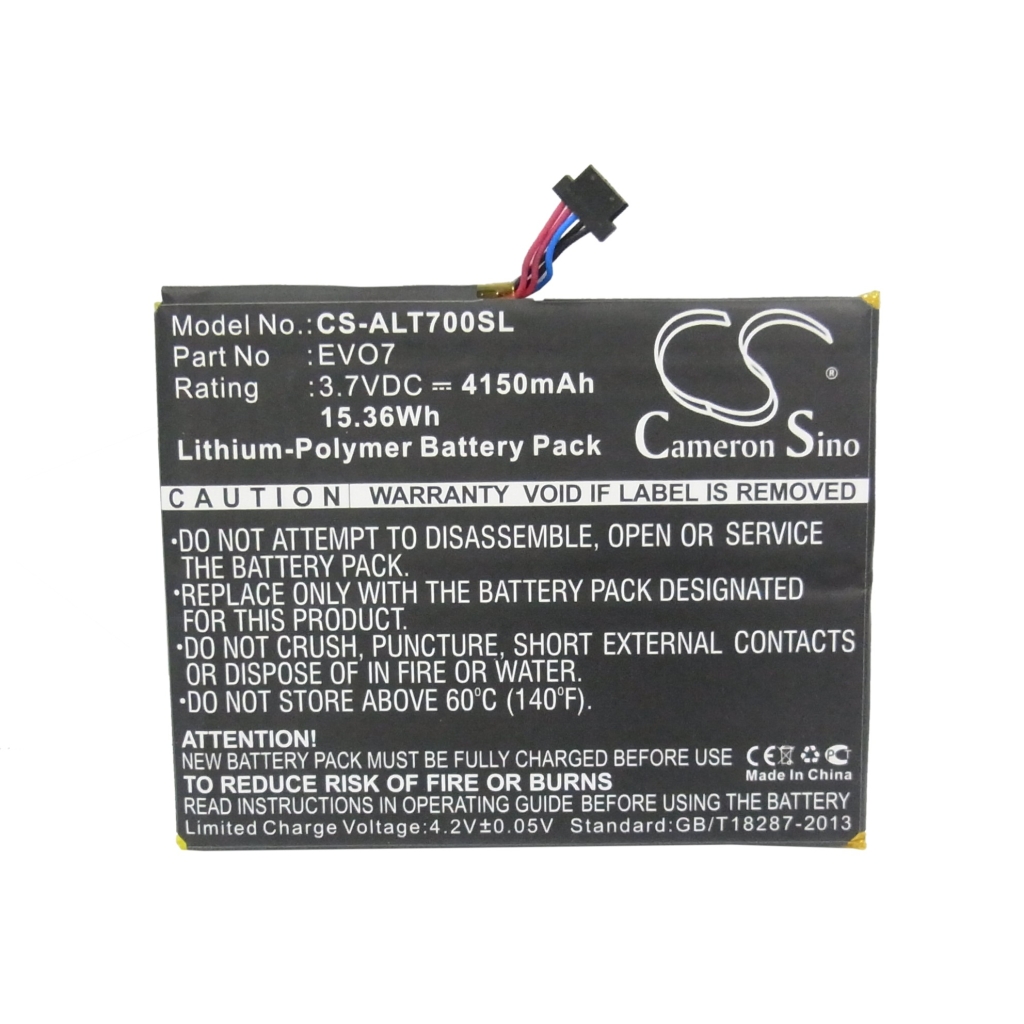 Tablette Batterie Alcatel CS-ALT700SL