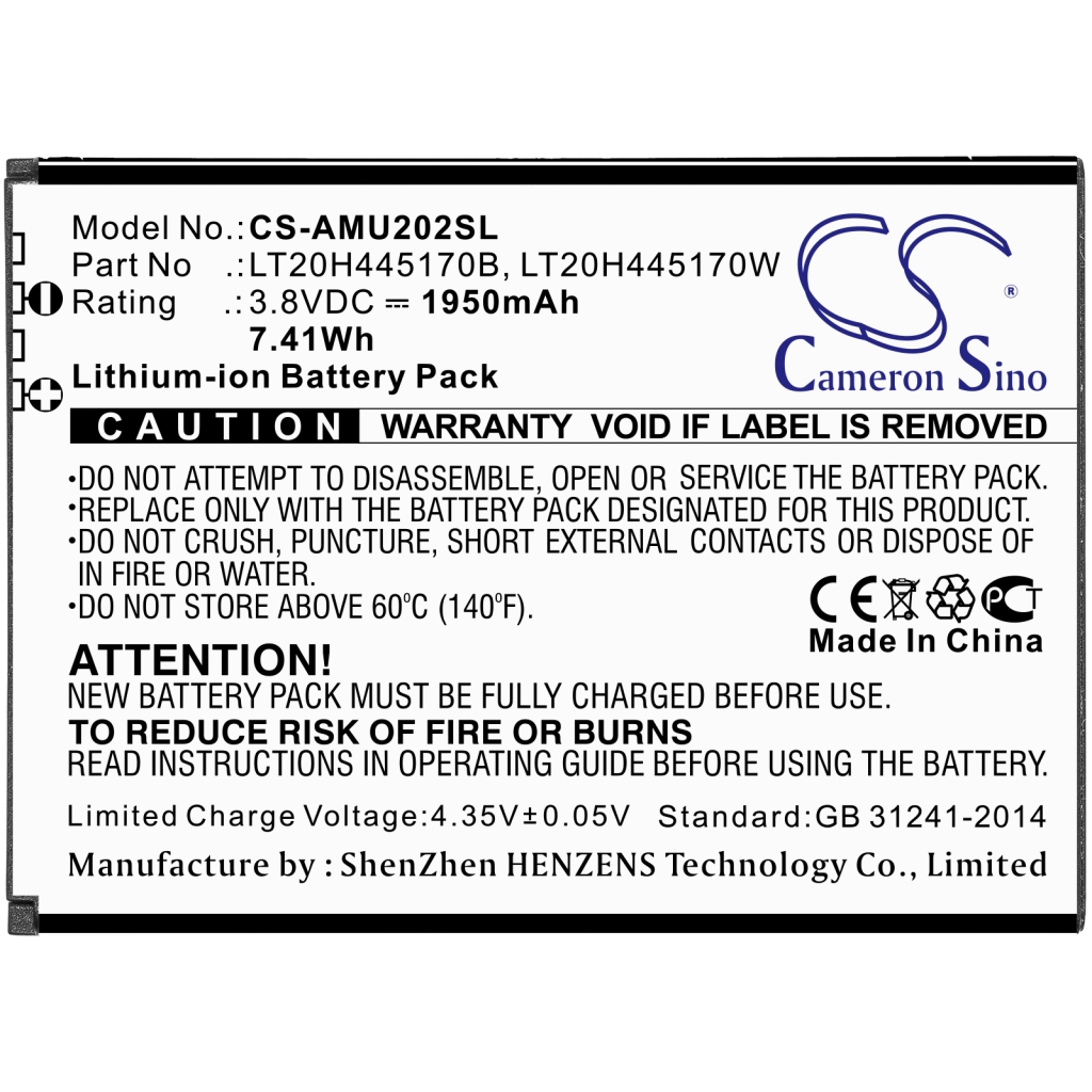 Compatible battery replacement for AT