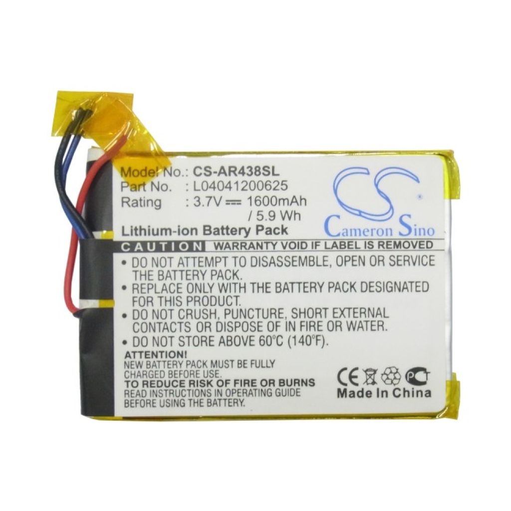 Compatible battery replacement for Archos L04041200625