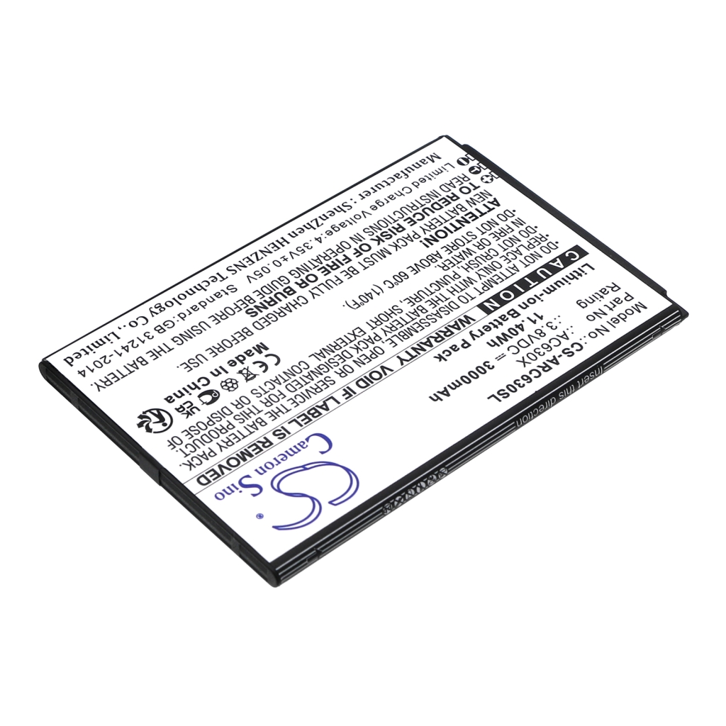 Compatible battery replacement for Archos AC630X