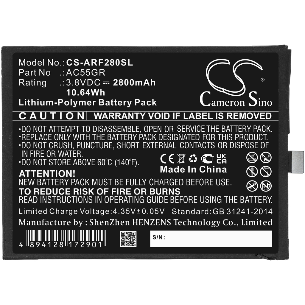 Mobile Phone Battery Archos CS-ARF280SL