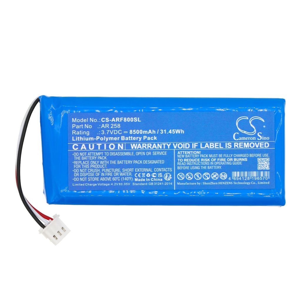 Compatible battery replacement for Aaronia AR 258