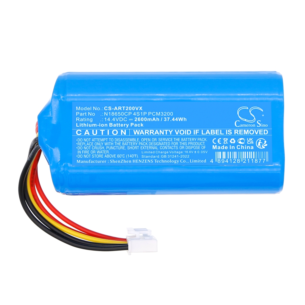 Battery Replaces N18650CP 4S1P PCM3200