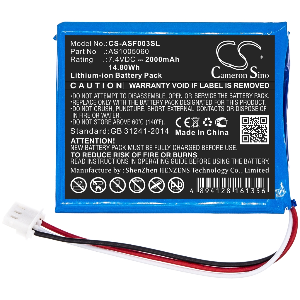 Remplacement de batterie compatible pour Alpsat AS1005060