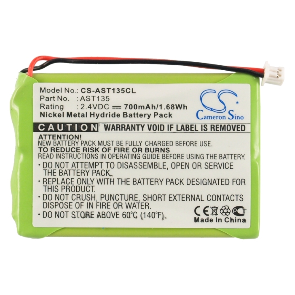 Batterie de téléphone sans fil Ascom CS-AST135CL