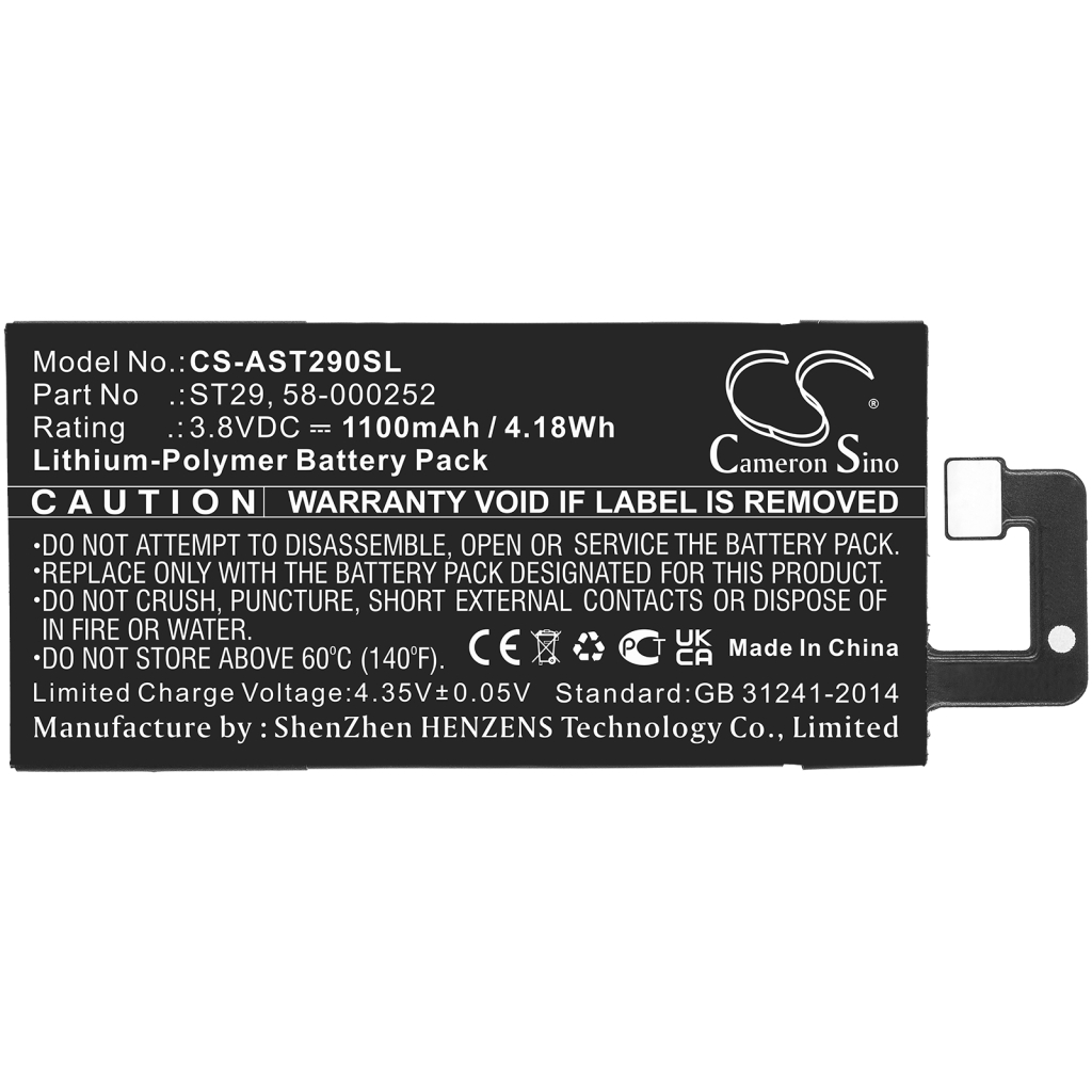 Ebook, eReader Battery Amazon CS-AST290SL