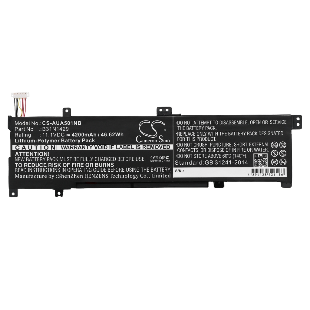 Battery Replaces B31N1429