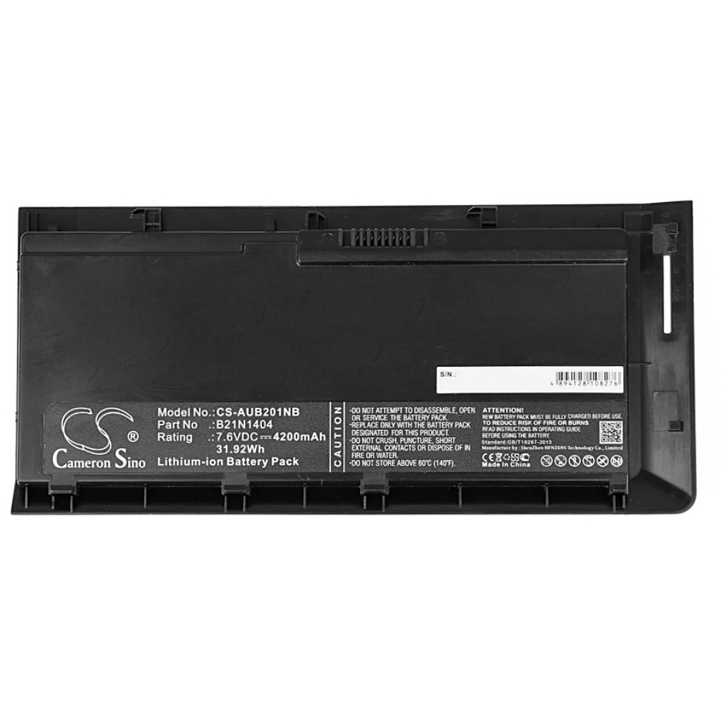 Compatible battery replacement for Asus B21N1404