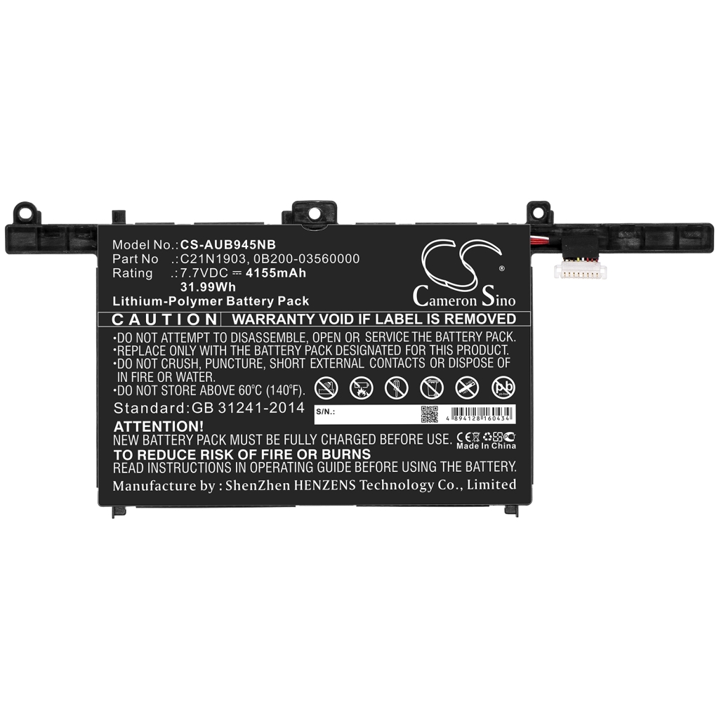 Batterie pour ordinateur portable Asus CS-AUB945NB